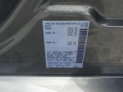 2026 Nissan Altima SV FWD