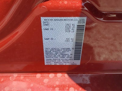 2026 Nissan Altima SV FWD