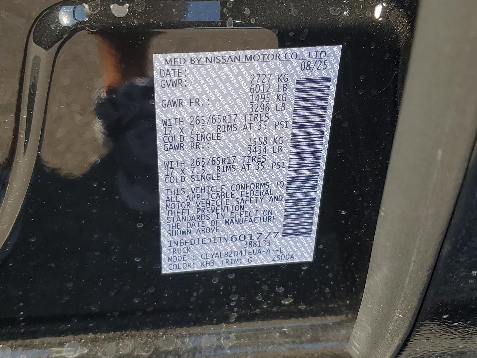 2026 Nissan Frontier Crew Cab 4x2 SV