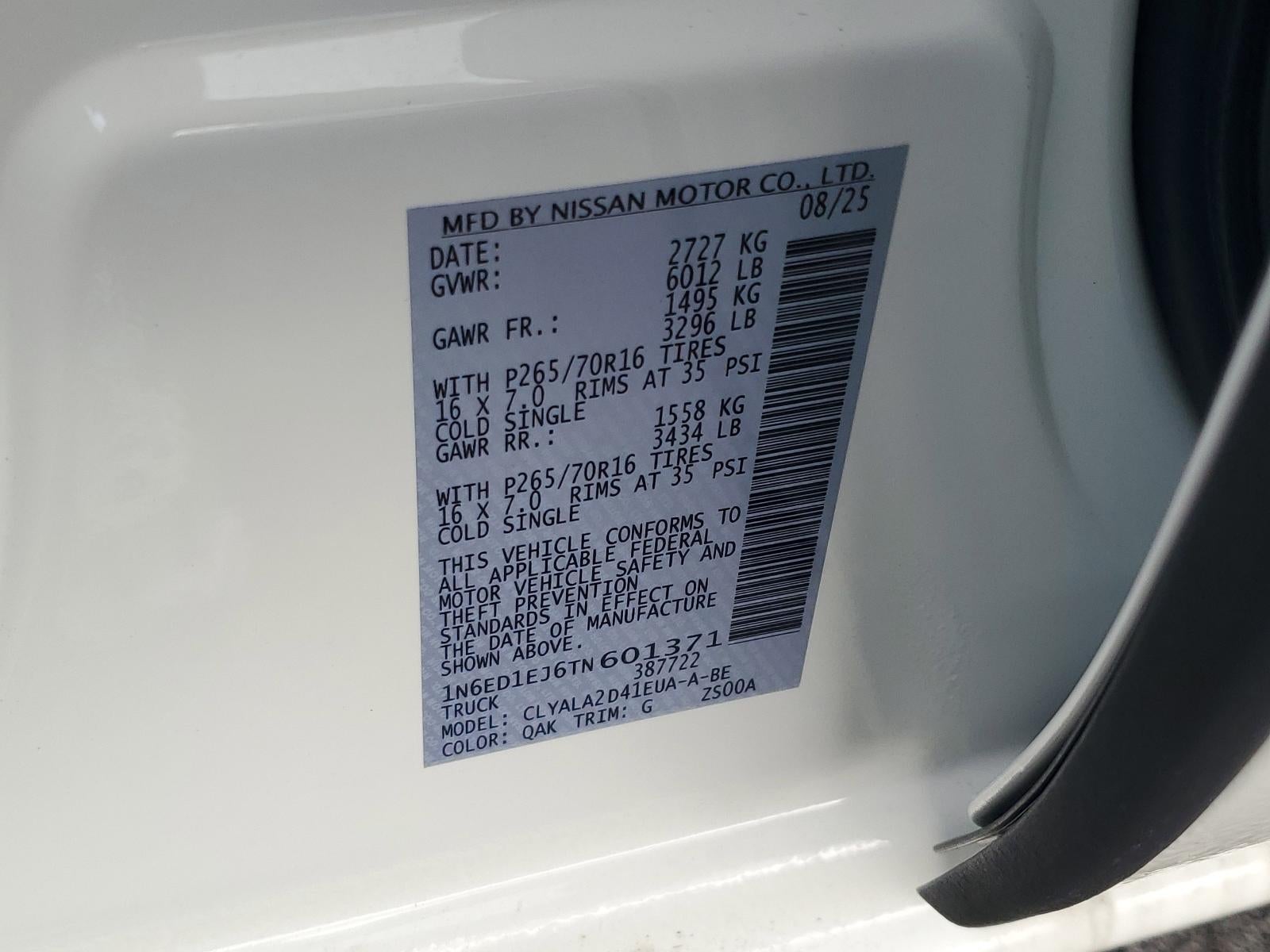 2026 Nissan Frontier Crew Cab 4x2 S