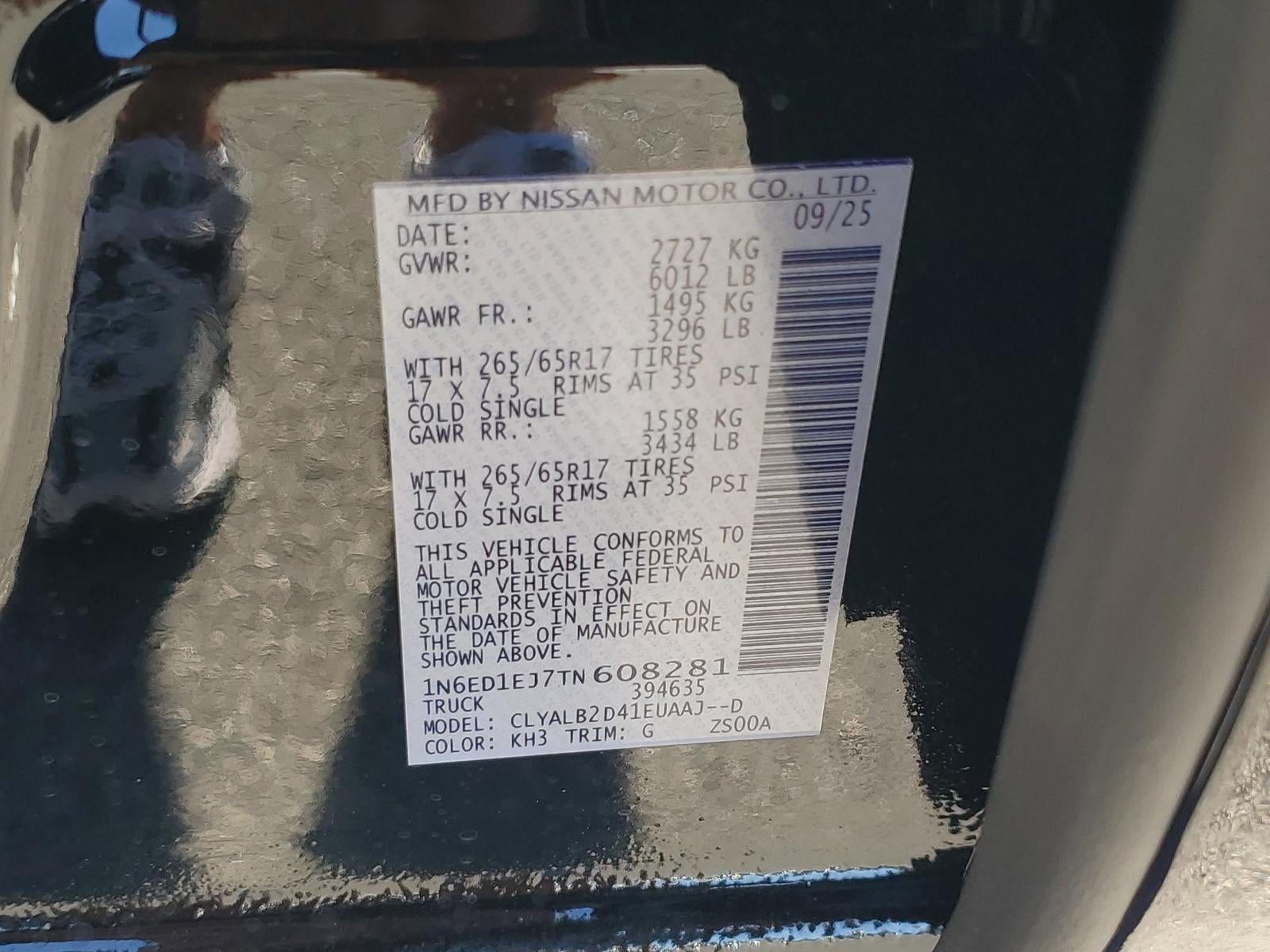 2026 Nissan Frontier Crew Cab 4x2 SV