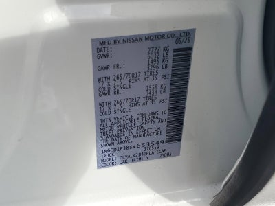 2025 Nissan Frontier Crew Cab 4x2 PRO-X