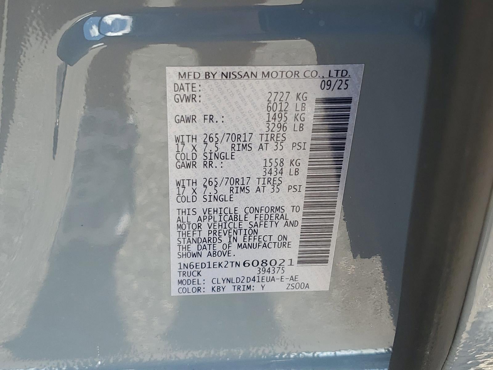 2026 Nissan Frontier Crew Cab 4x4 PRO-4X