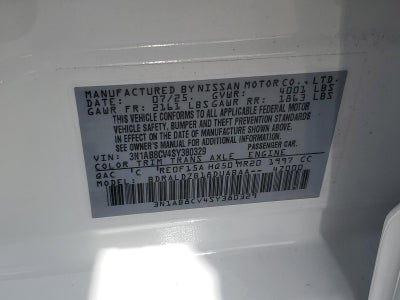 2025 Nissan Sentra SV CVT