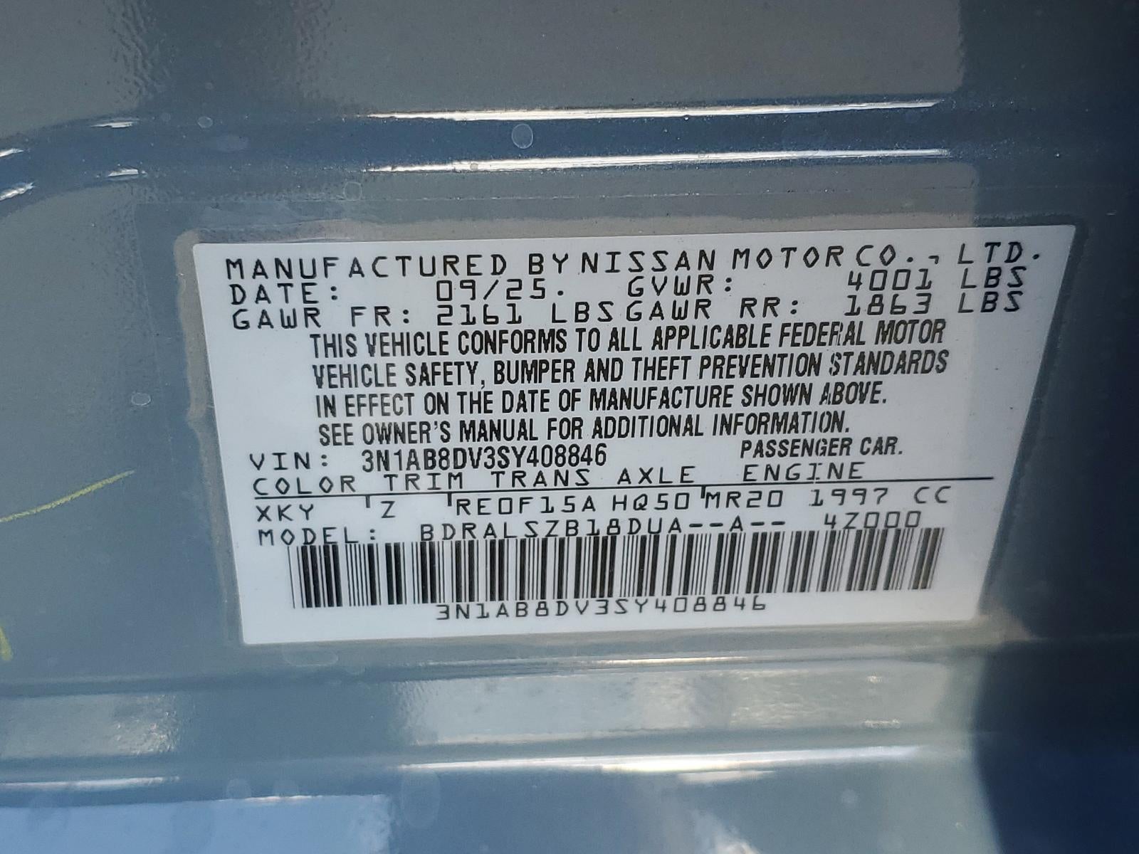 2025 Nissan Sentra SR CVT