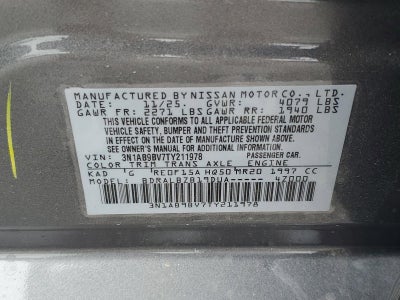 2026 Nissan Sentra S Sedan