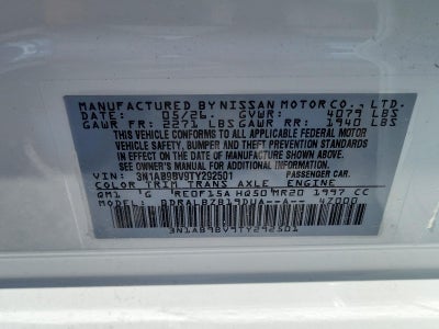 2026 Nissan Sentra S Sedan