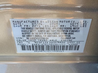 2027 Nissan Sentra SV Sedan