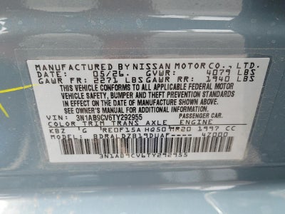 2026 Nissan Sentra SV Sedan