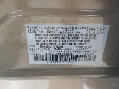 2026 Nissan Sentra SV Sedan