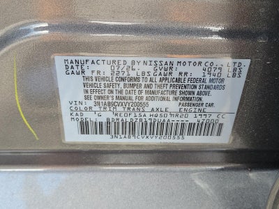 2027 Nissan Sentra SV Sedan