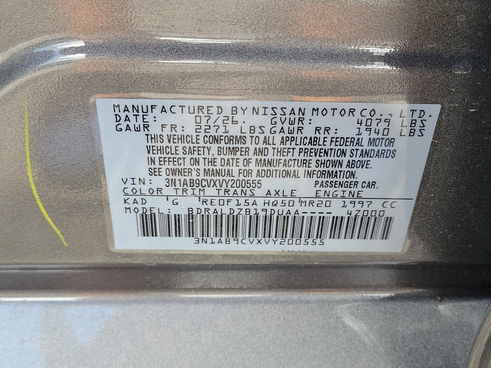 2027 Nissan Sentra SV Sedan