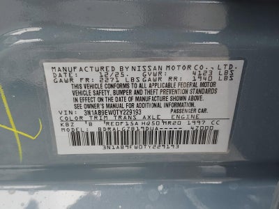 2026 Nissan Sentra SL Sedan