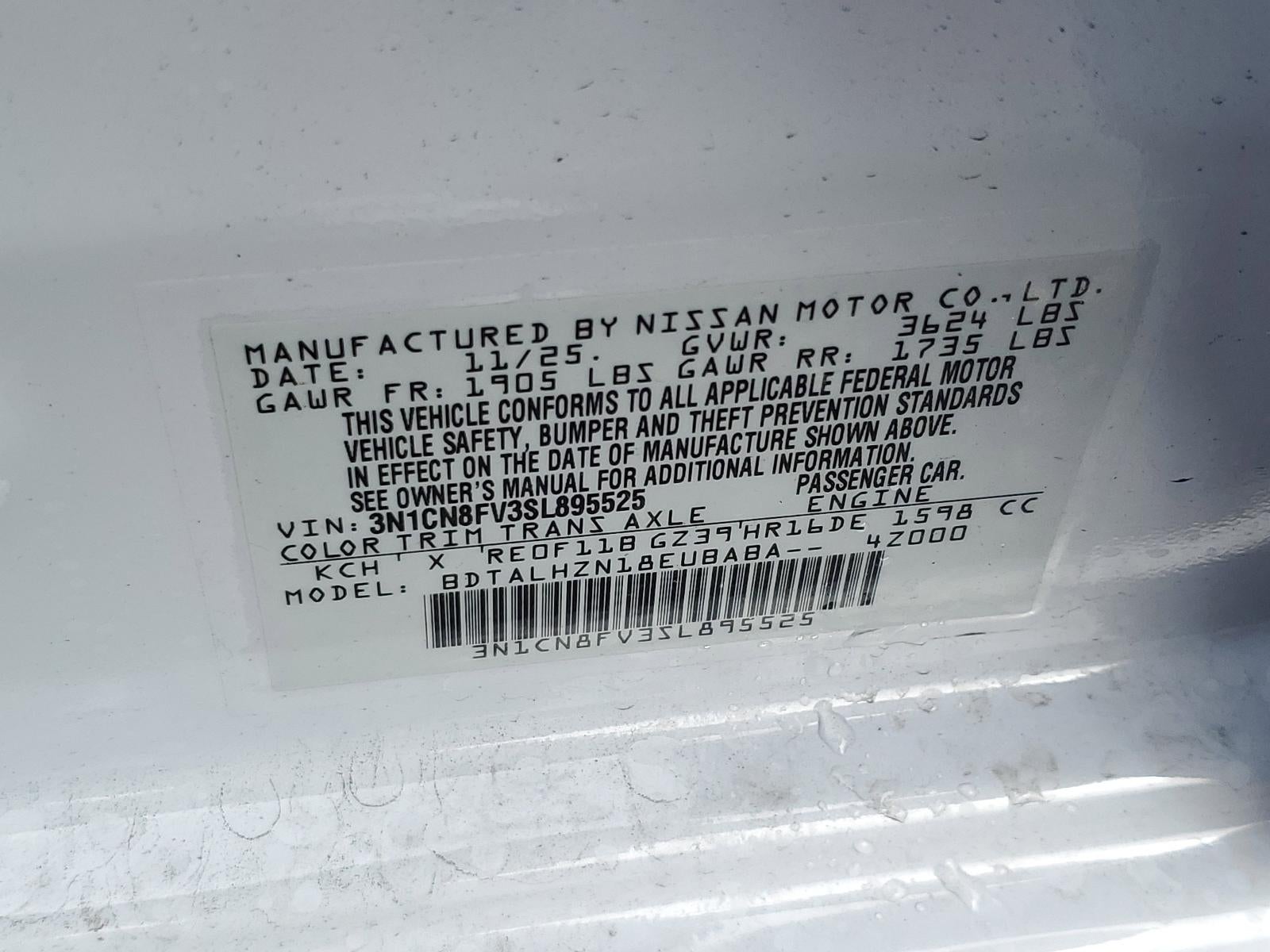 2025 Nissan Versa SR CVT