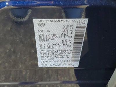 2026 Nissan Pathfinder SV 2WD