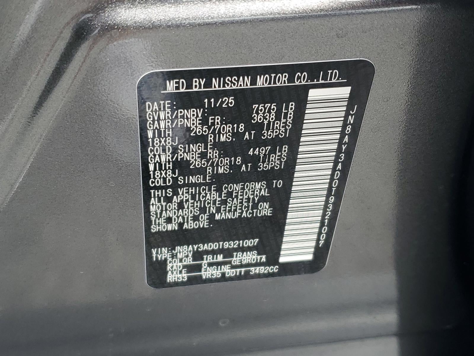 2026 Nissan Armada 4x2 SV