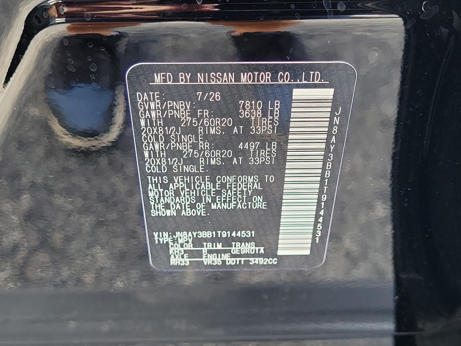 2026 Nissan Armada 4x4 SL