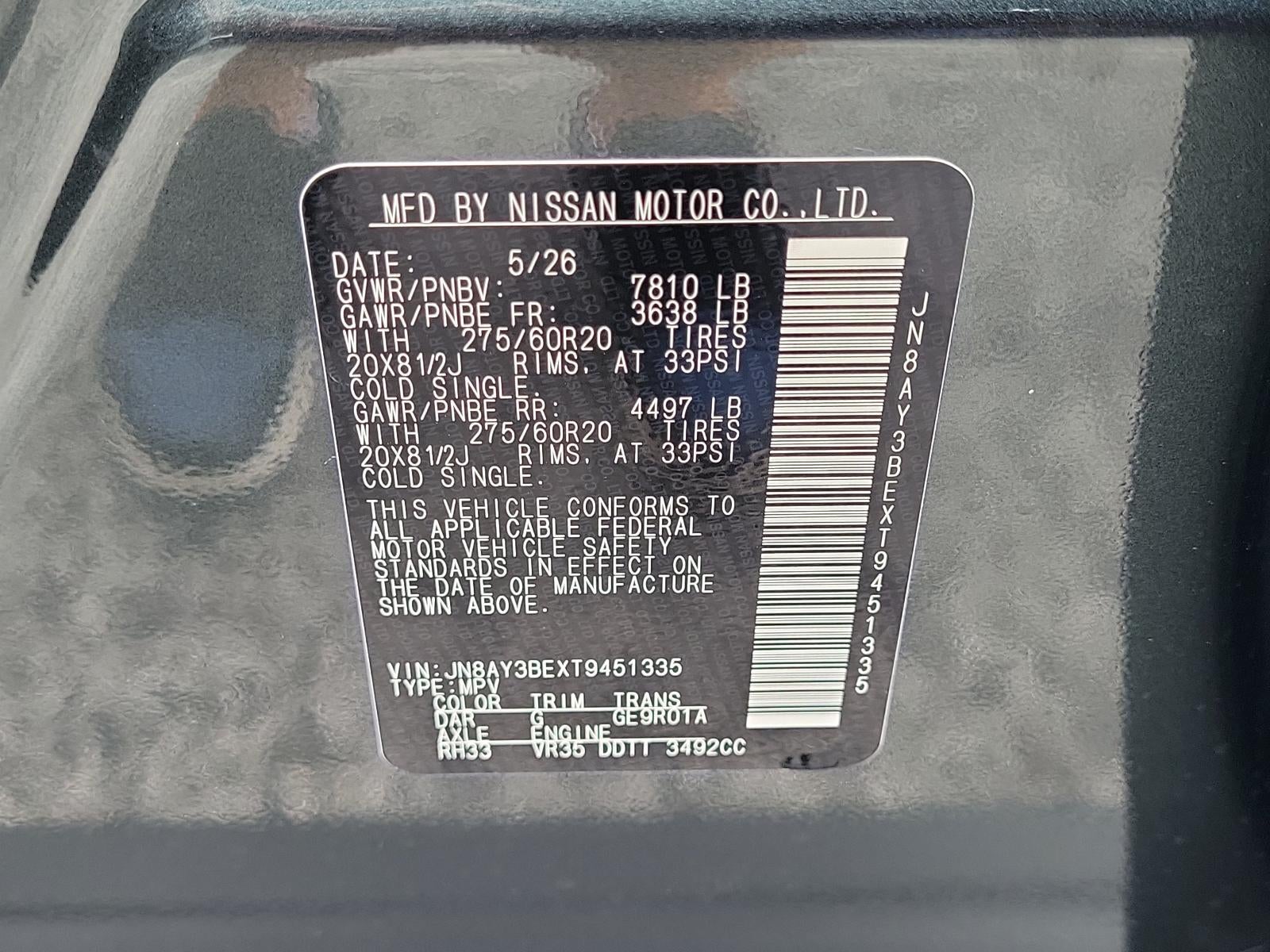 2026 Nissan Armada 4x4 SL