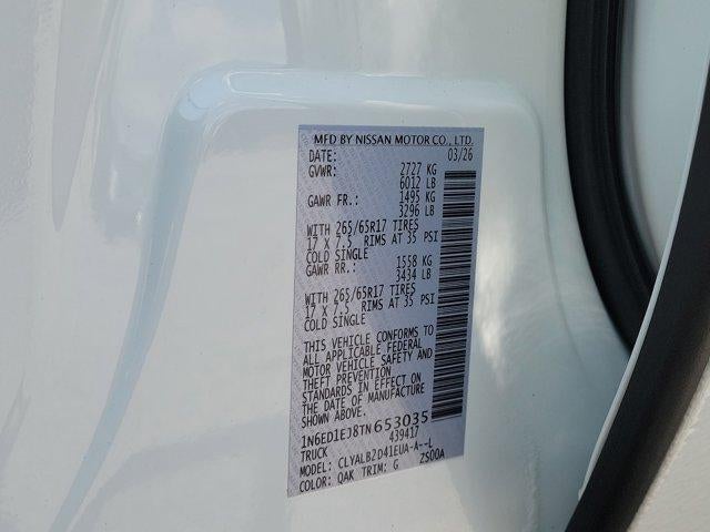 2026 Nissan Frontier Crew Cab 4x2 SV