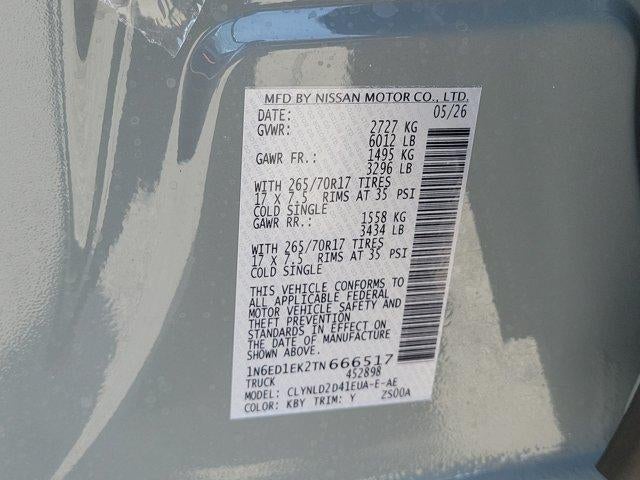 2026 Nissan Frontier Crew Cab 4x4 PRO-4X