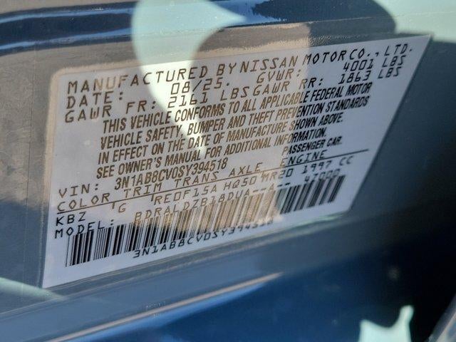 2025 Nissan Sentra SV CVT