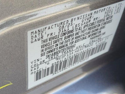 2025 Nissan Sentra SV CVT