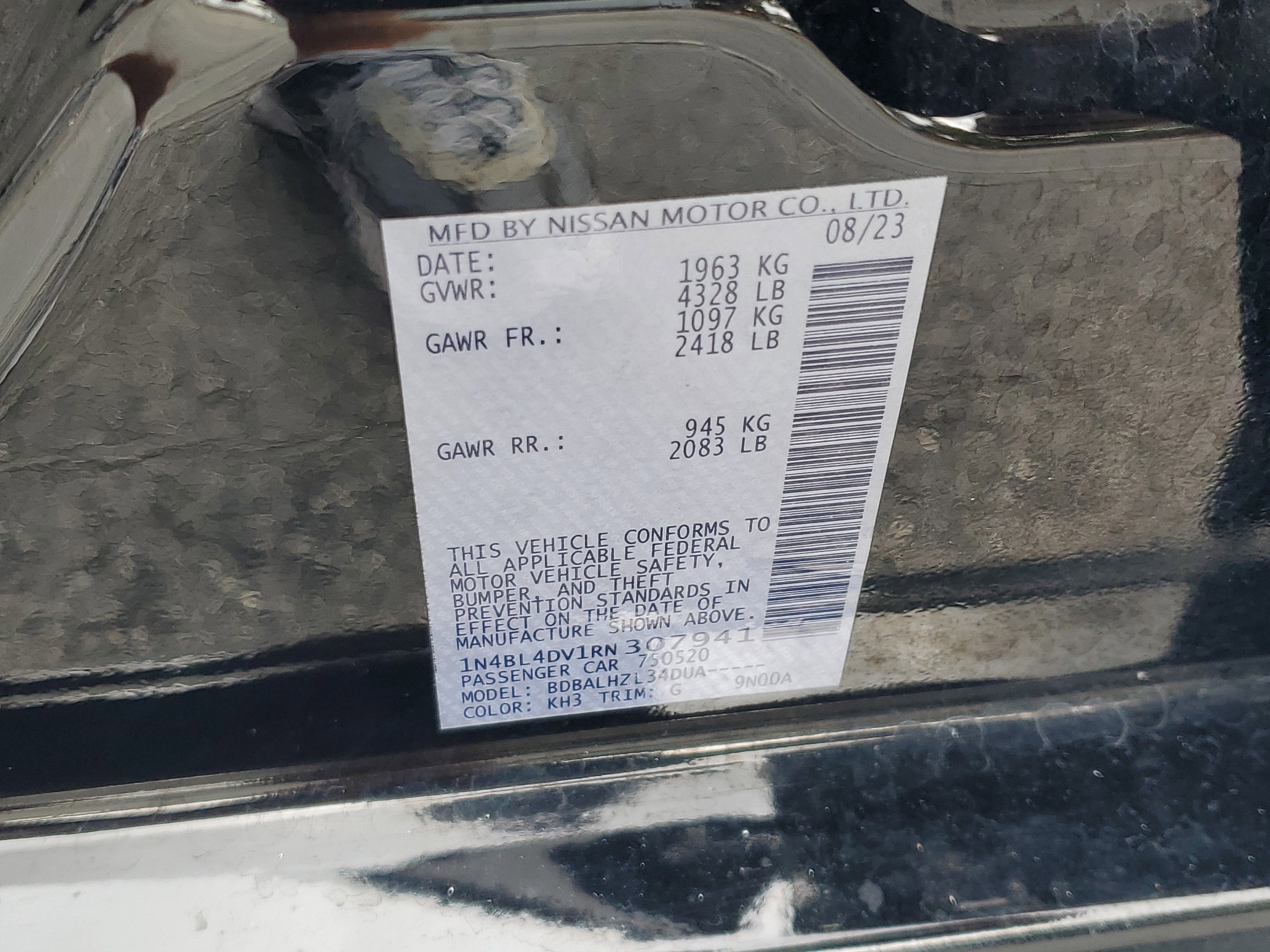 2024 Nissan Altima 2.5 SV