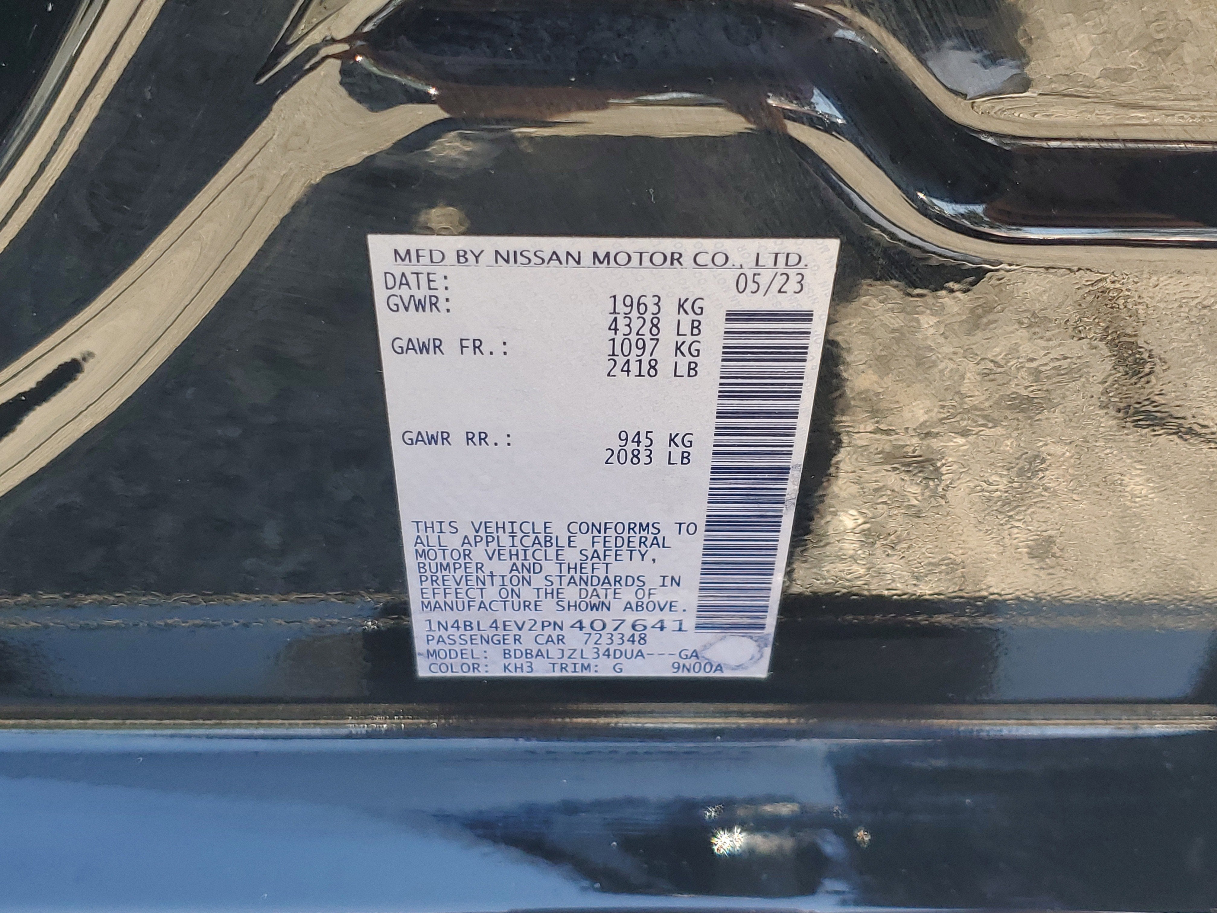 2023 Nissan Altima 2.5 SL