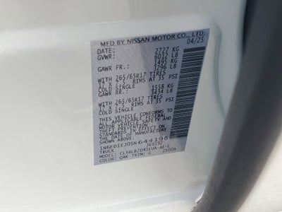 2025 Nissan Frontier SV