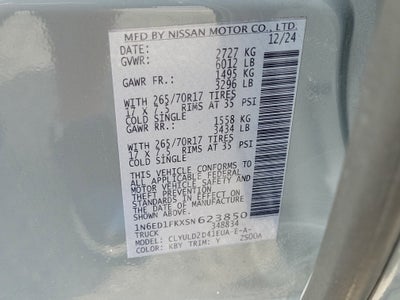 2025 Nissan Frontier PRO-4X