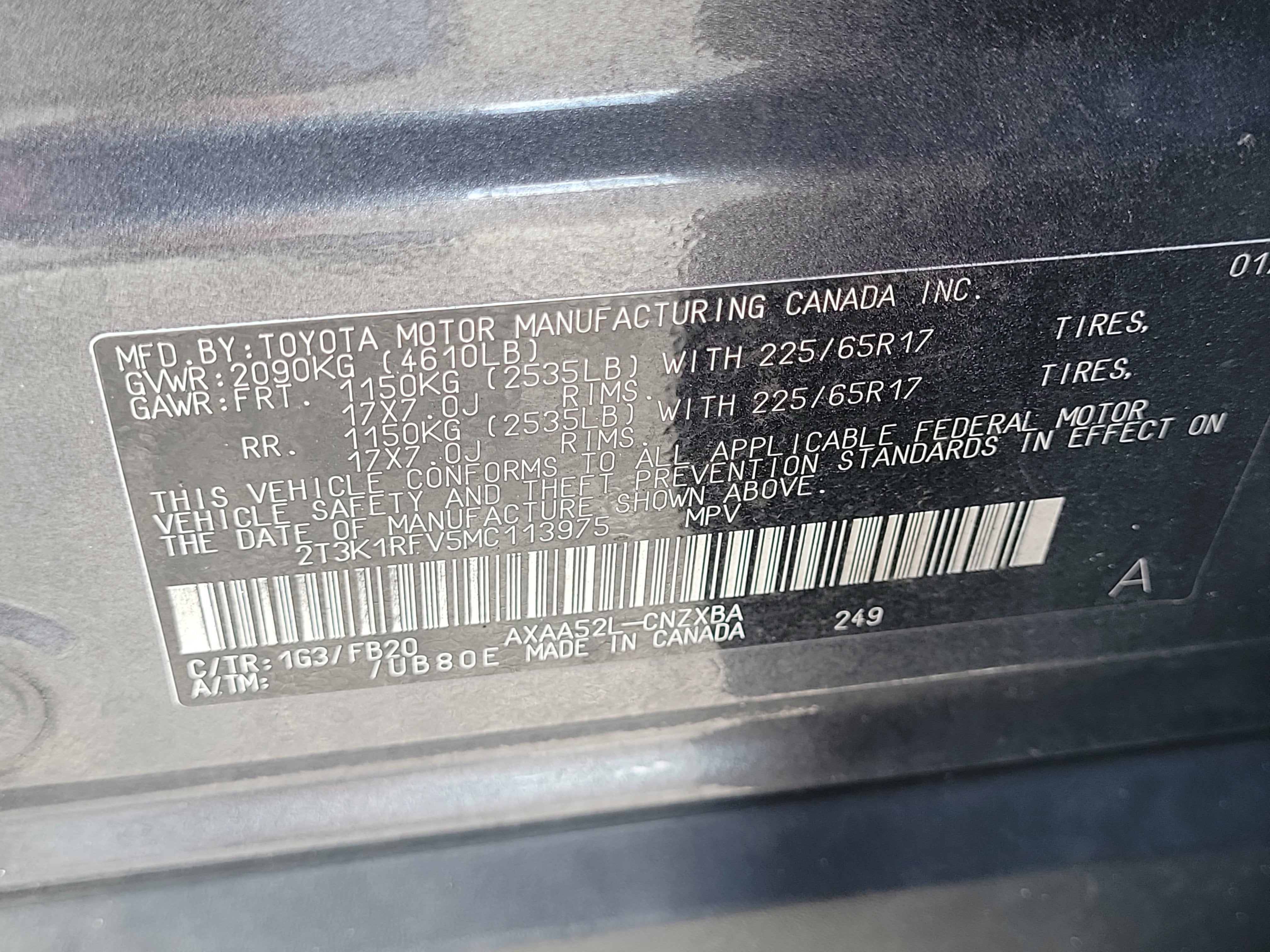 2021 Toyota RAV4 LE