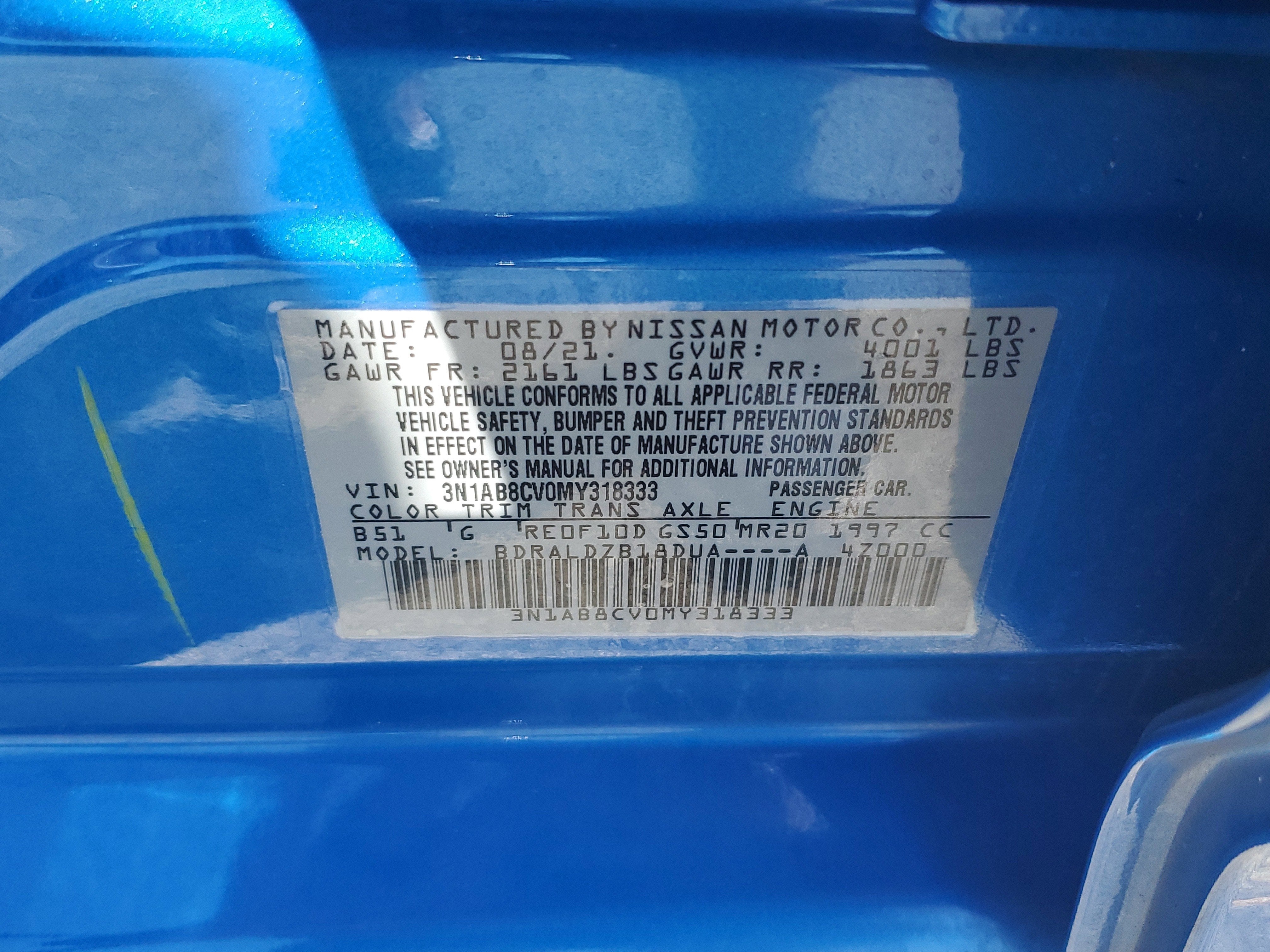 2021 Nissan Sentra SV