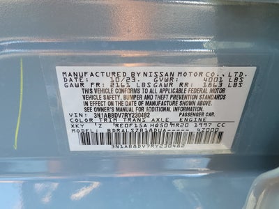 2024 Nissan Sentra SR