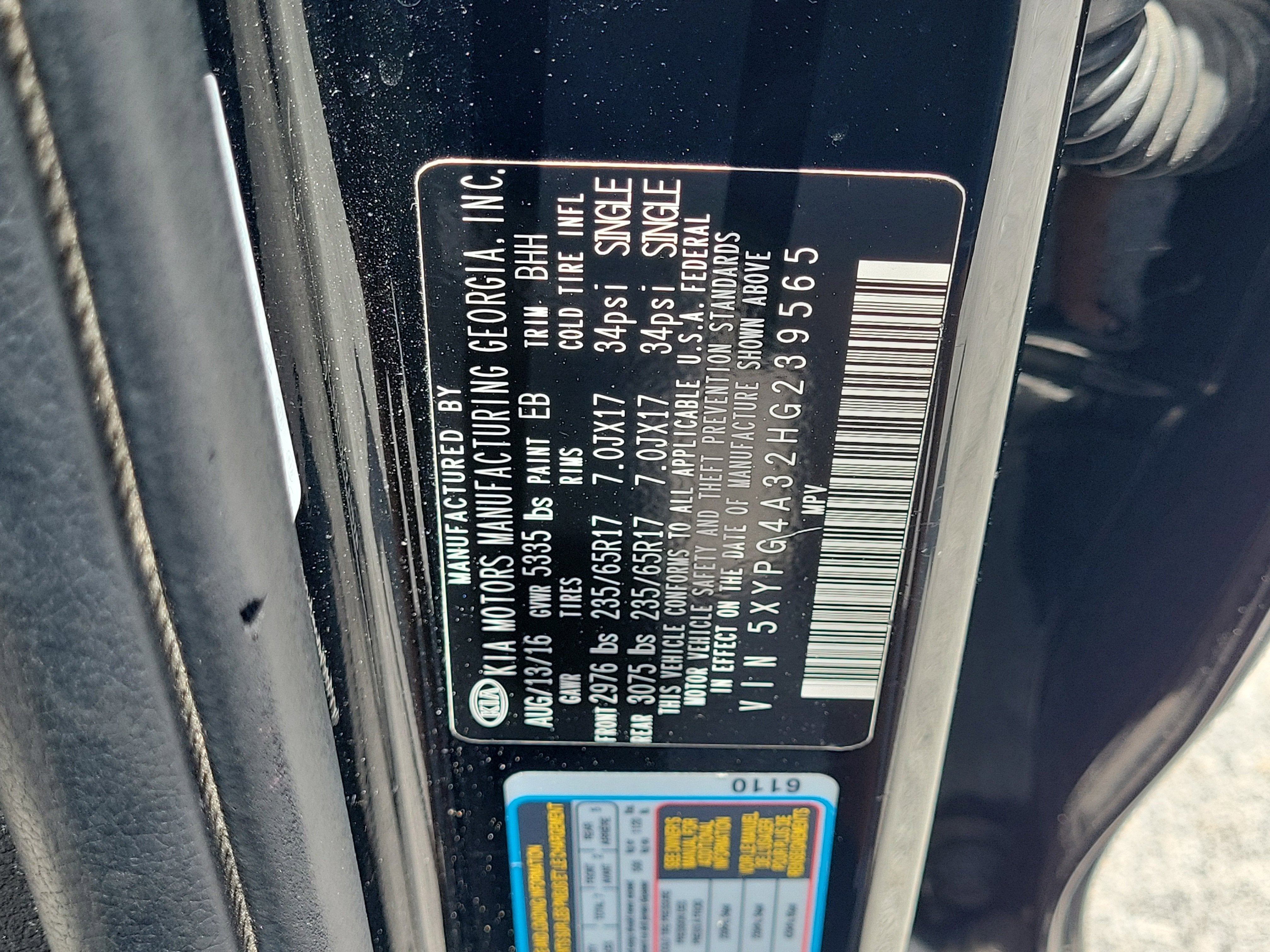 2017 Kia Sorento LX