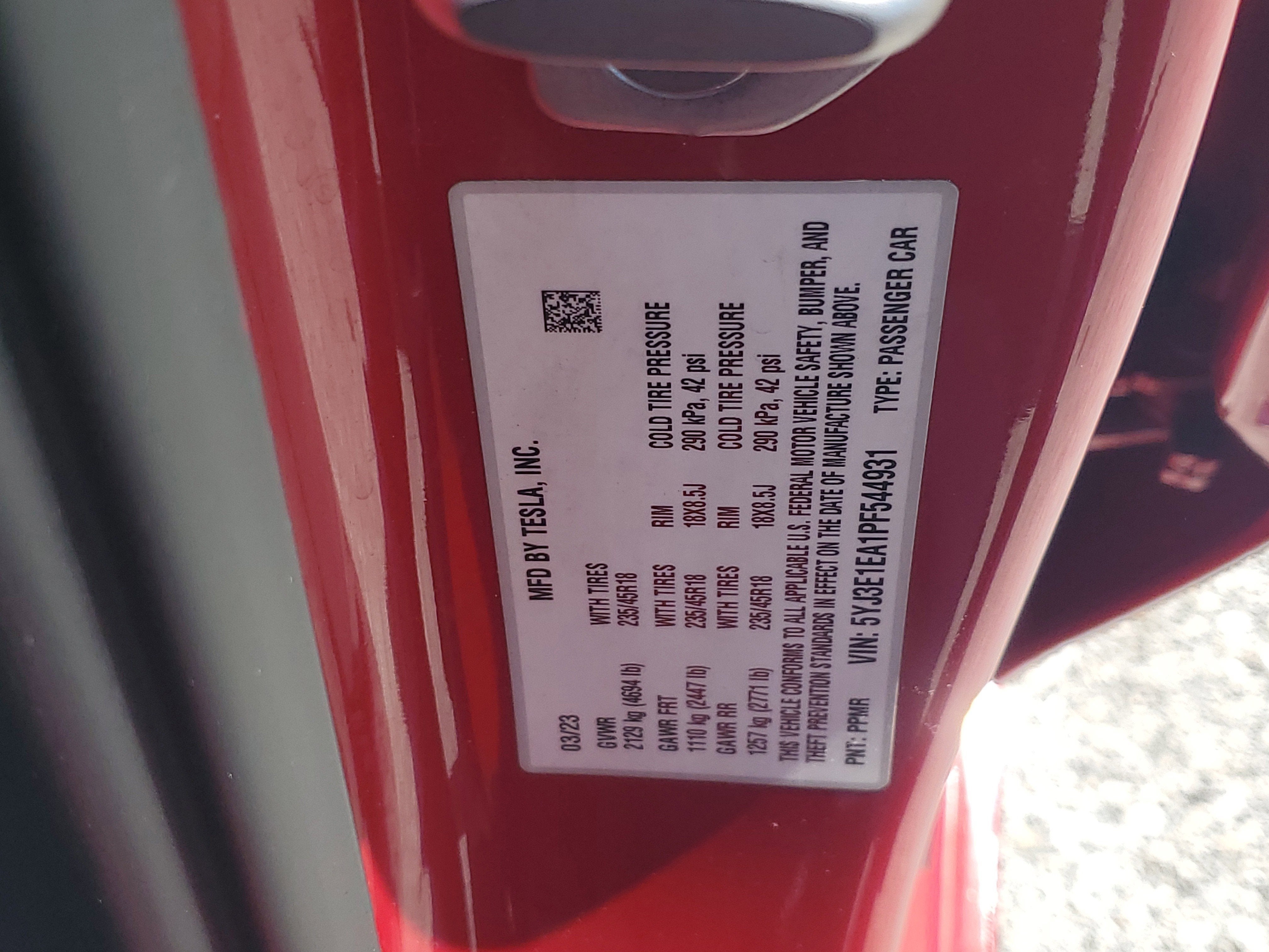 2023 Tesla Model 3 Base