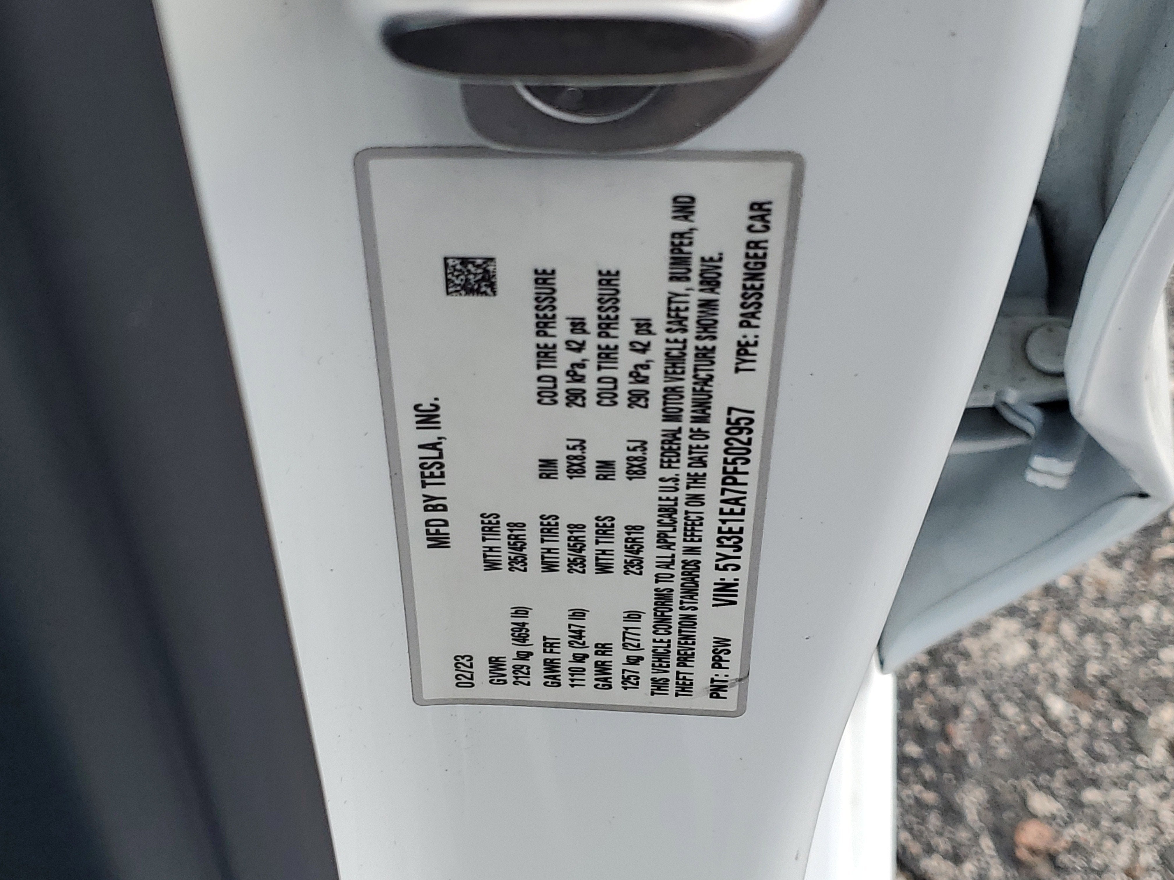 2023 Tesla Model 3 Base