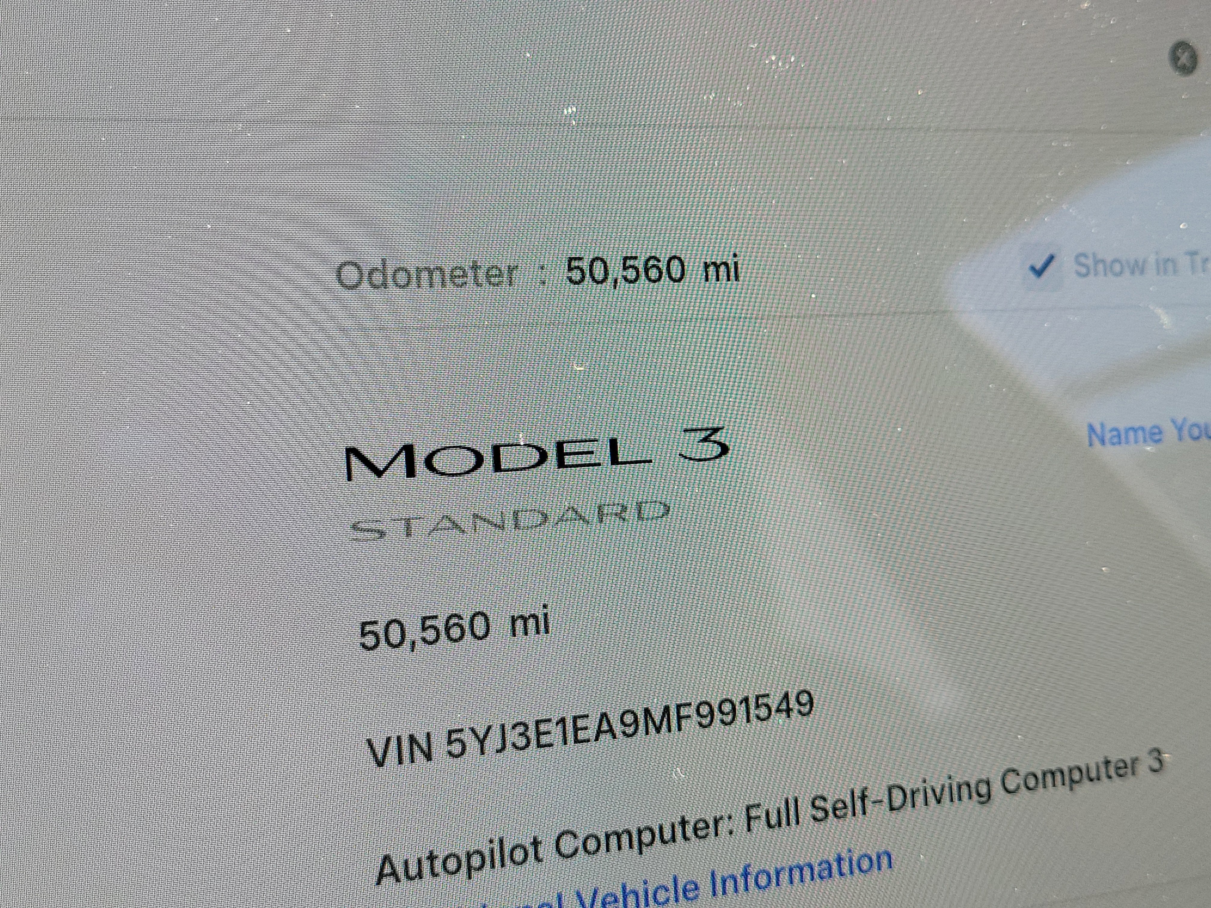 2021 Tesla Model 3 Standard Range Plus