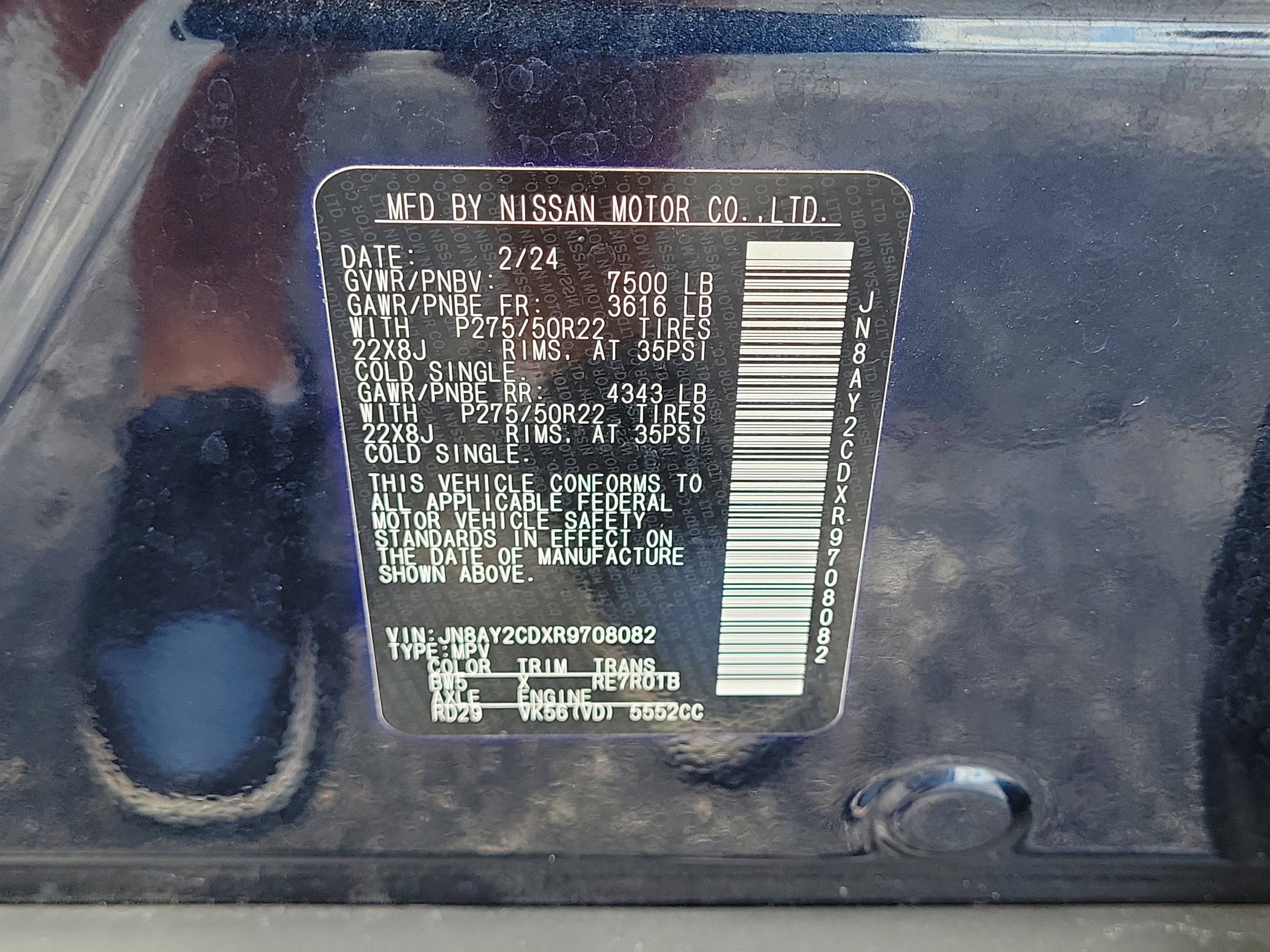 2024 Nissan Armada Platinum