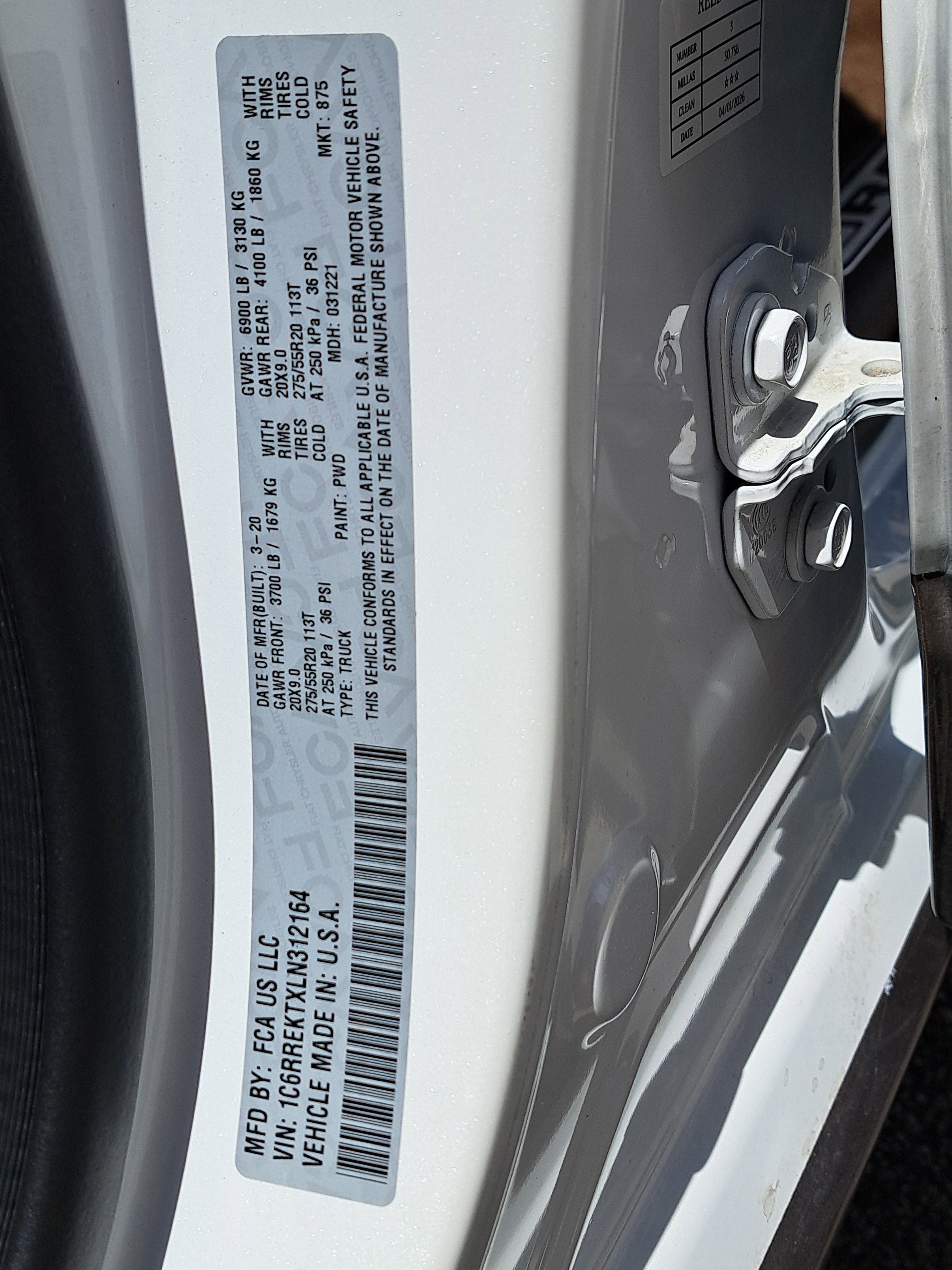 2020 RAM 1500 Longhorn