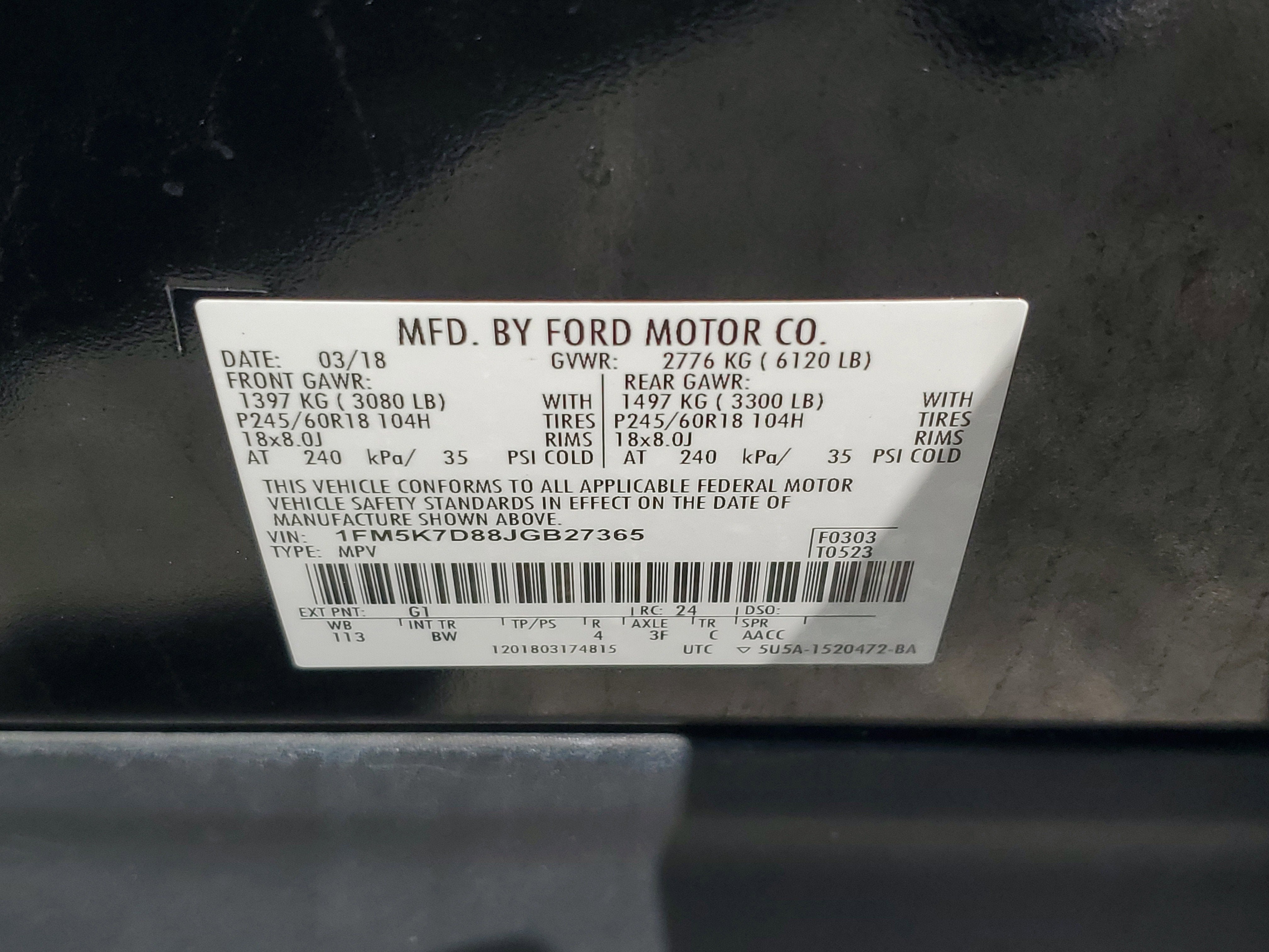 2018 Ford Explorer XLT