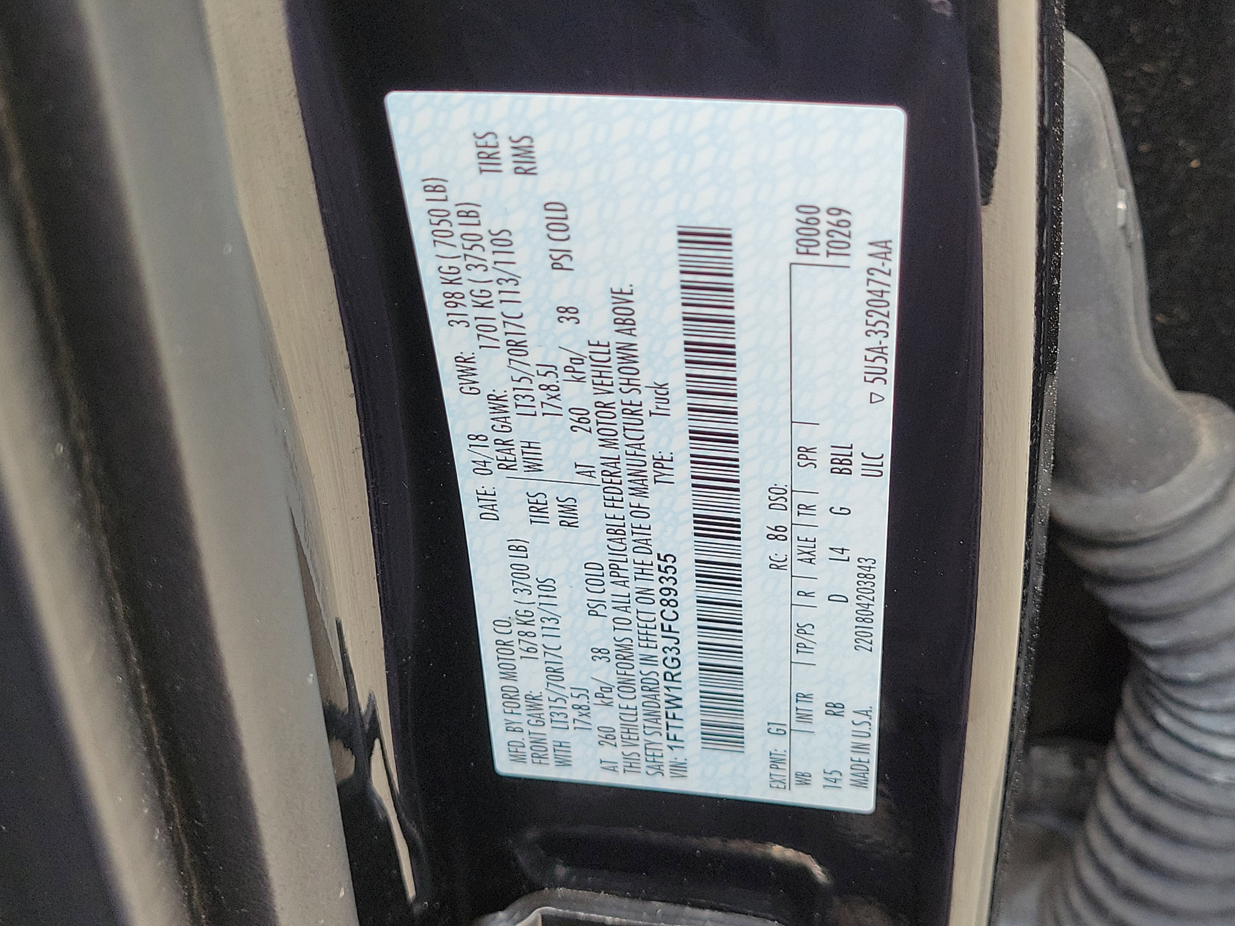 2018 Ford F-150 Raptor