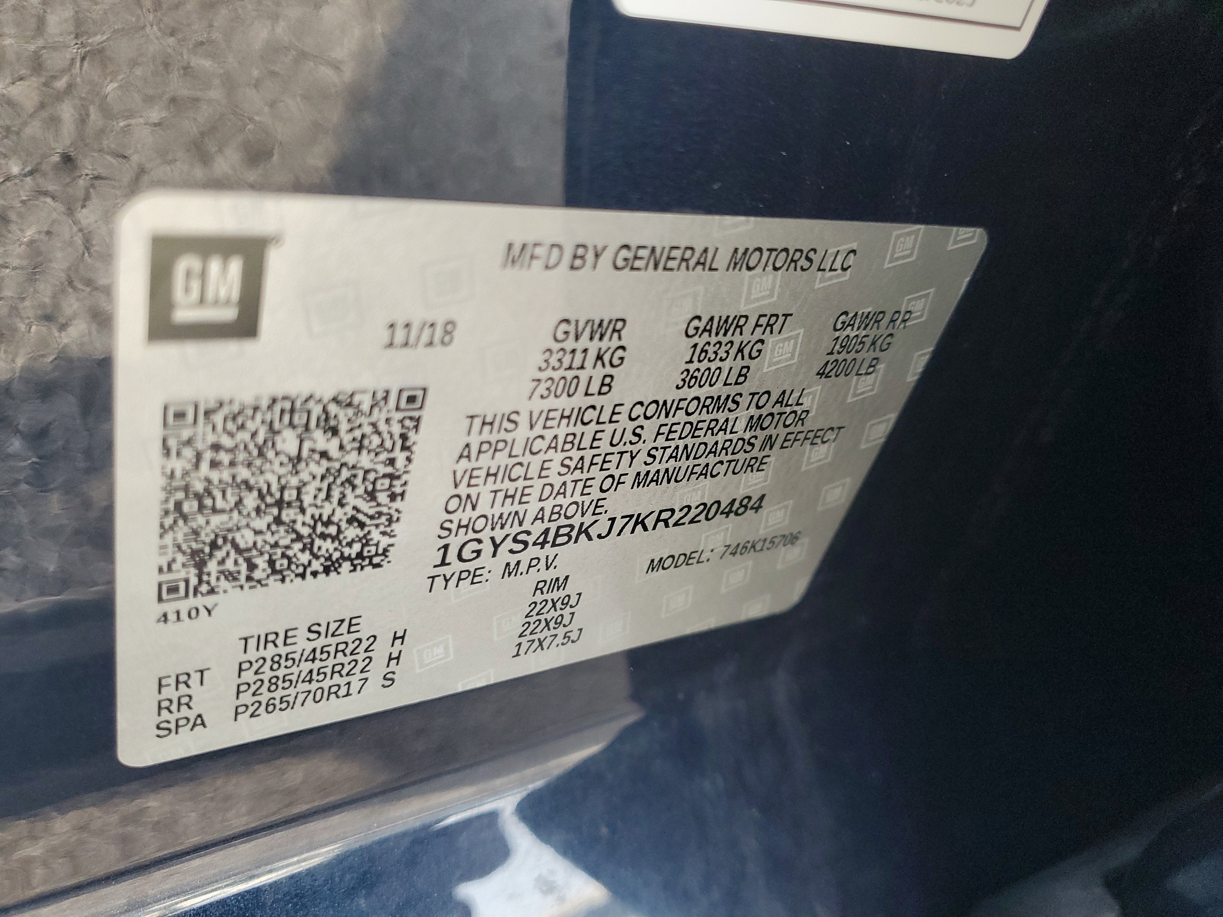 2019 Cadillac Escalade Luxury