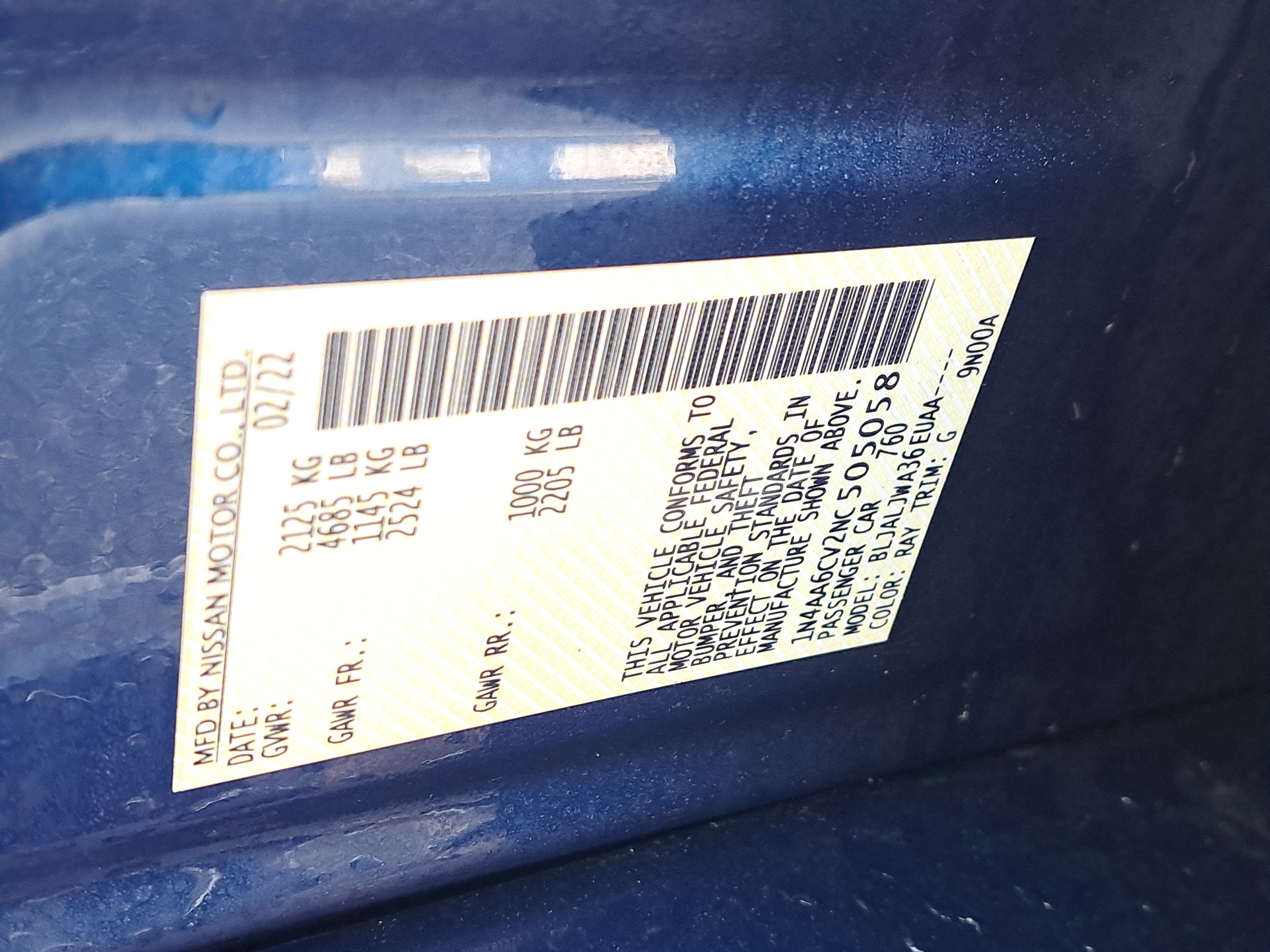 2022 Nissan Maxima SV