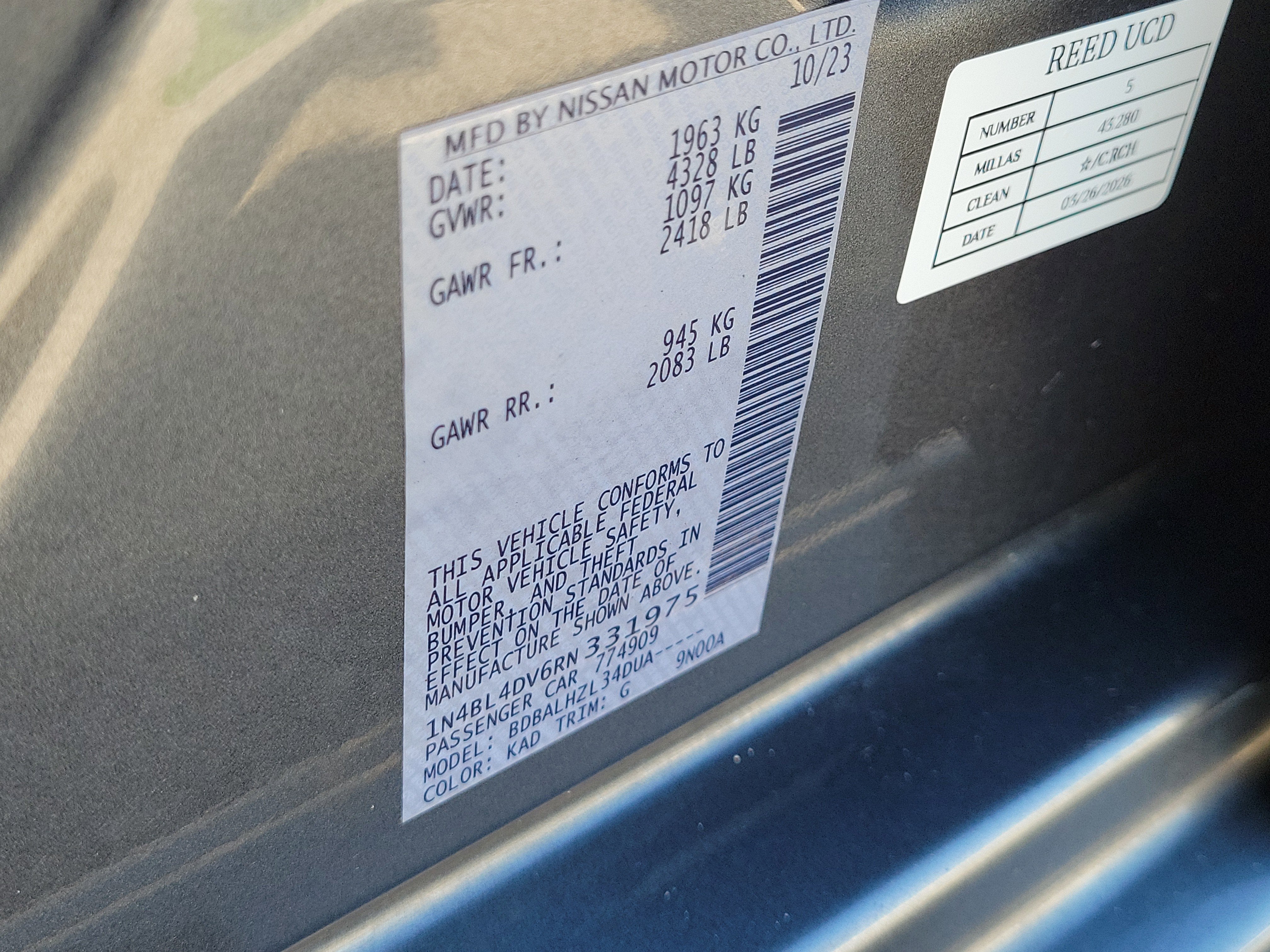 2024 Nissan Altima 2.5 SV