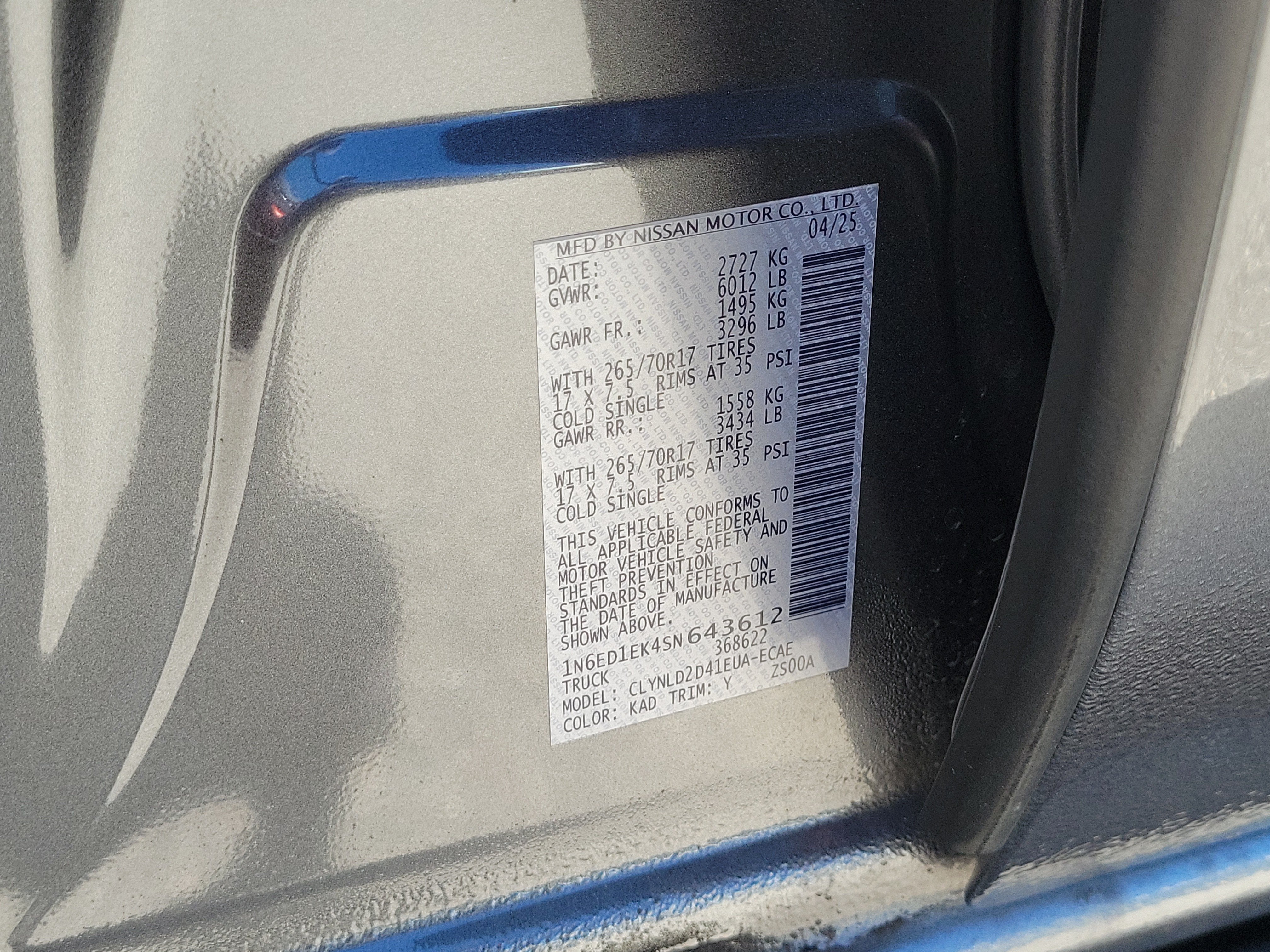 2025 Nissan Frontier PRO-4X