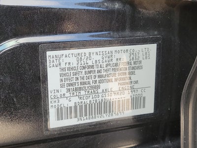 2020 Nissan Sentra S