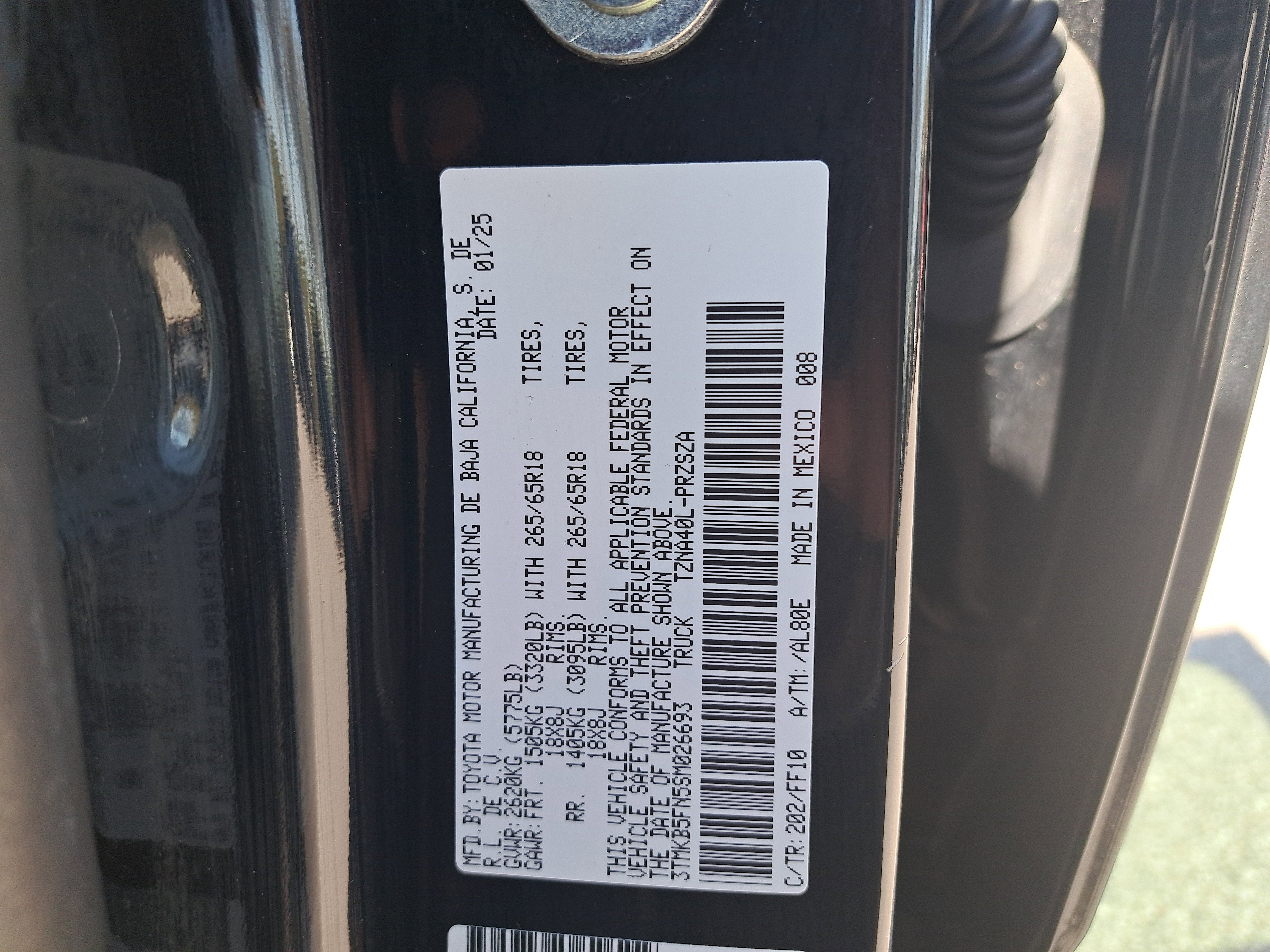 2025 Toyota Tacoma 2WD SR5