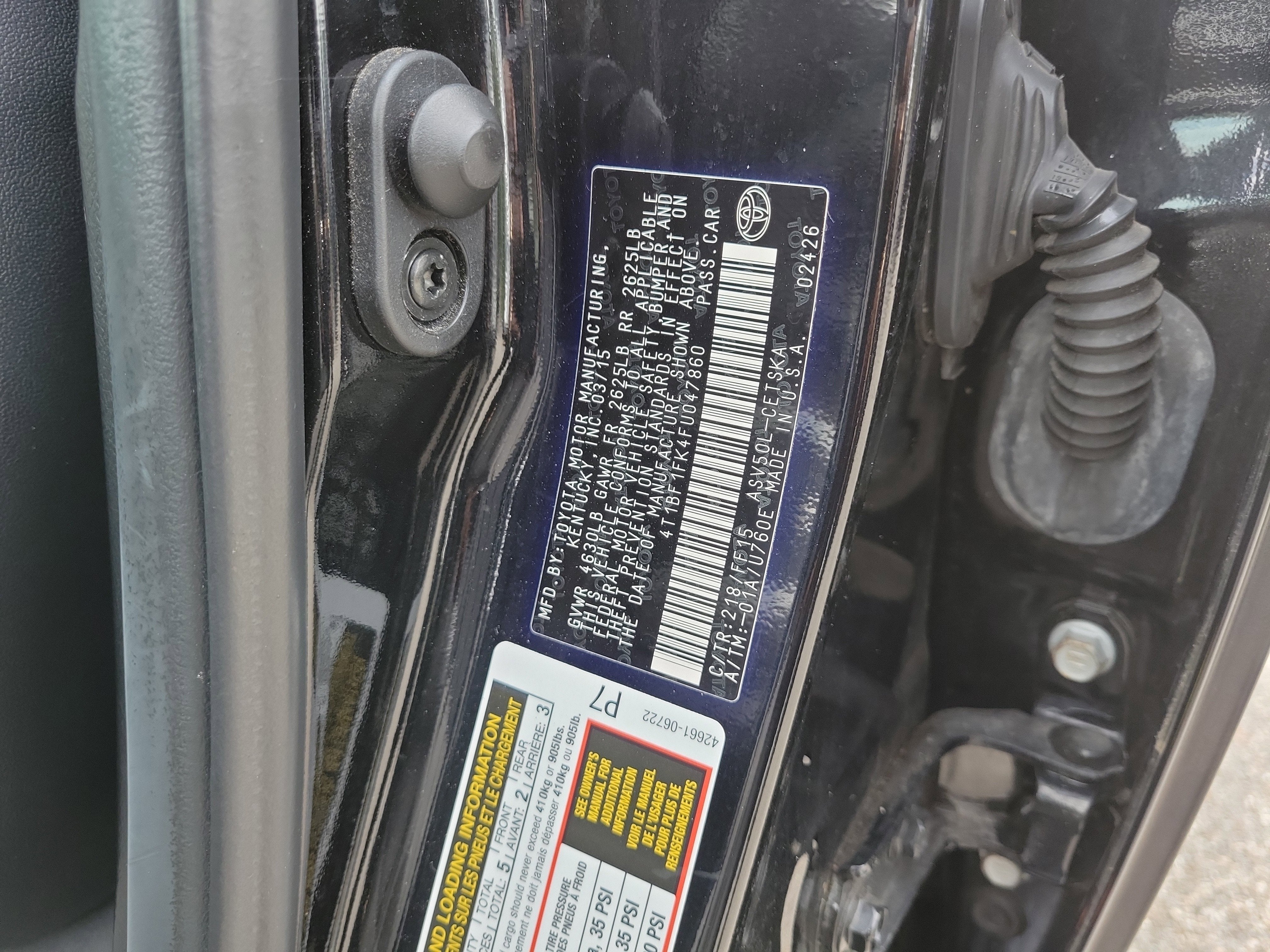 2015 Toyota Camry SE