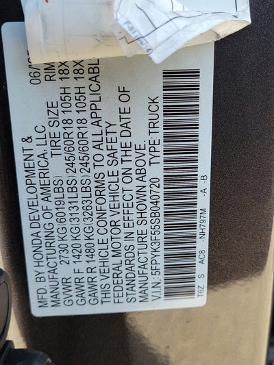 2025 Honda Ridgeline RTL