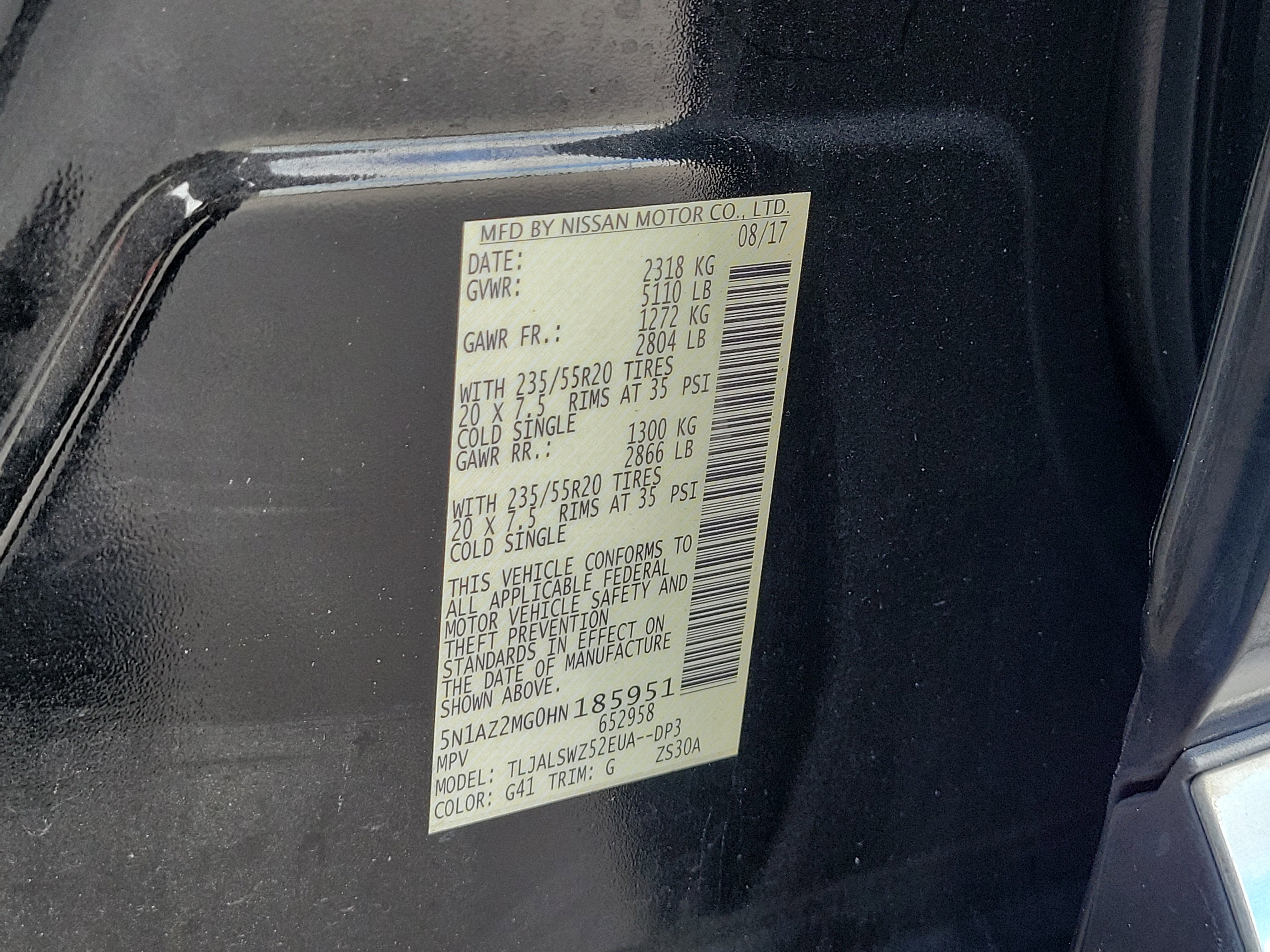 2017 Nissan Murano Platinum